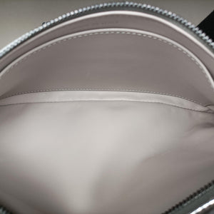 Pre-owned Christian Dior Dior double Medium Silver Leather  shoulderbag | stylenewstar