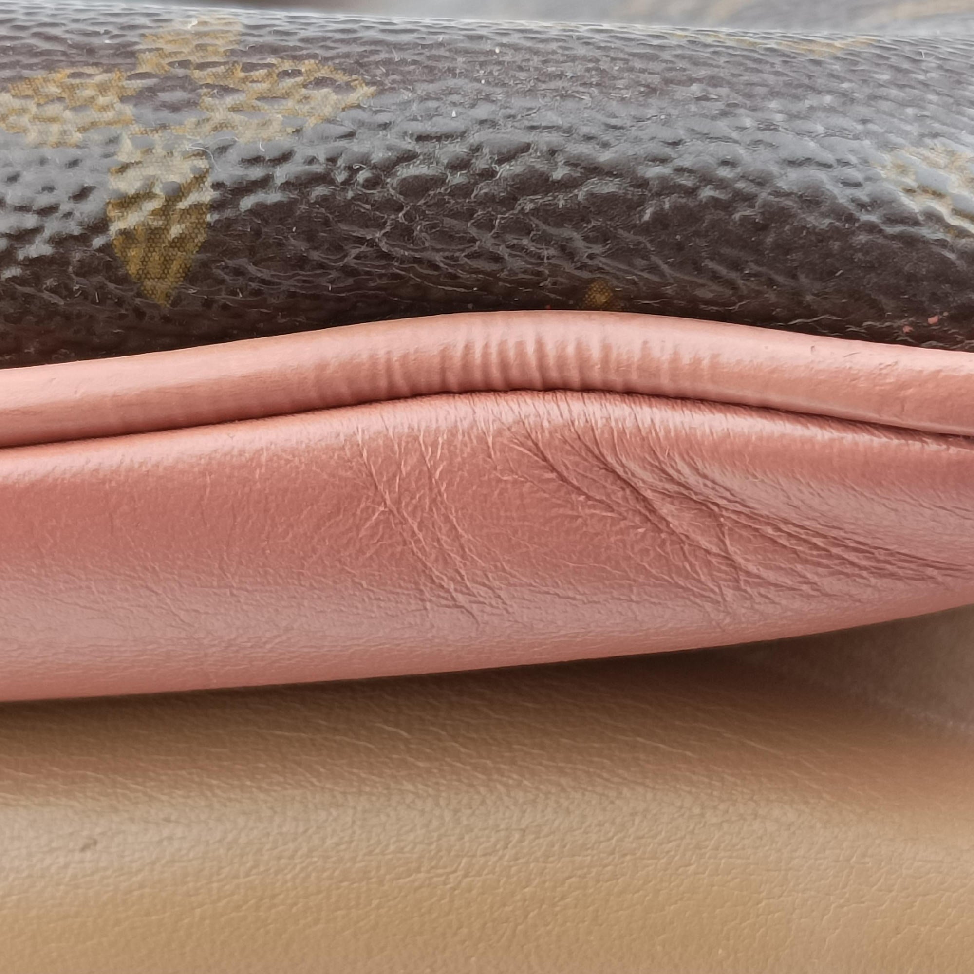 Vintage Louis Vuitton Mille feuille Brown×multi Monogram canvas×calf leather M44255 handbag | stylenewstar