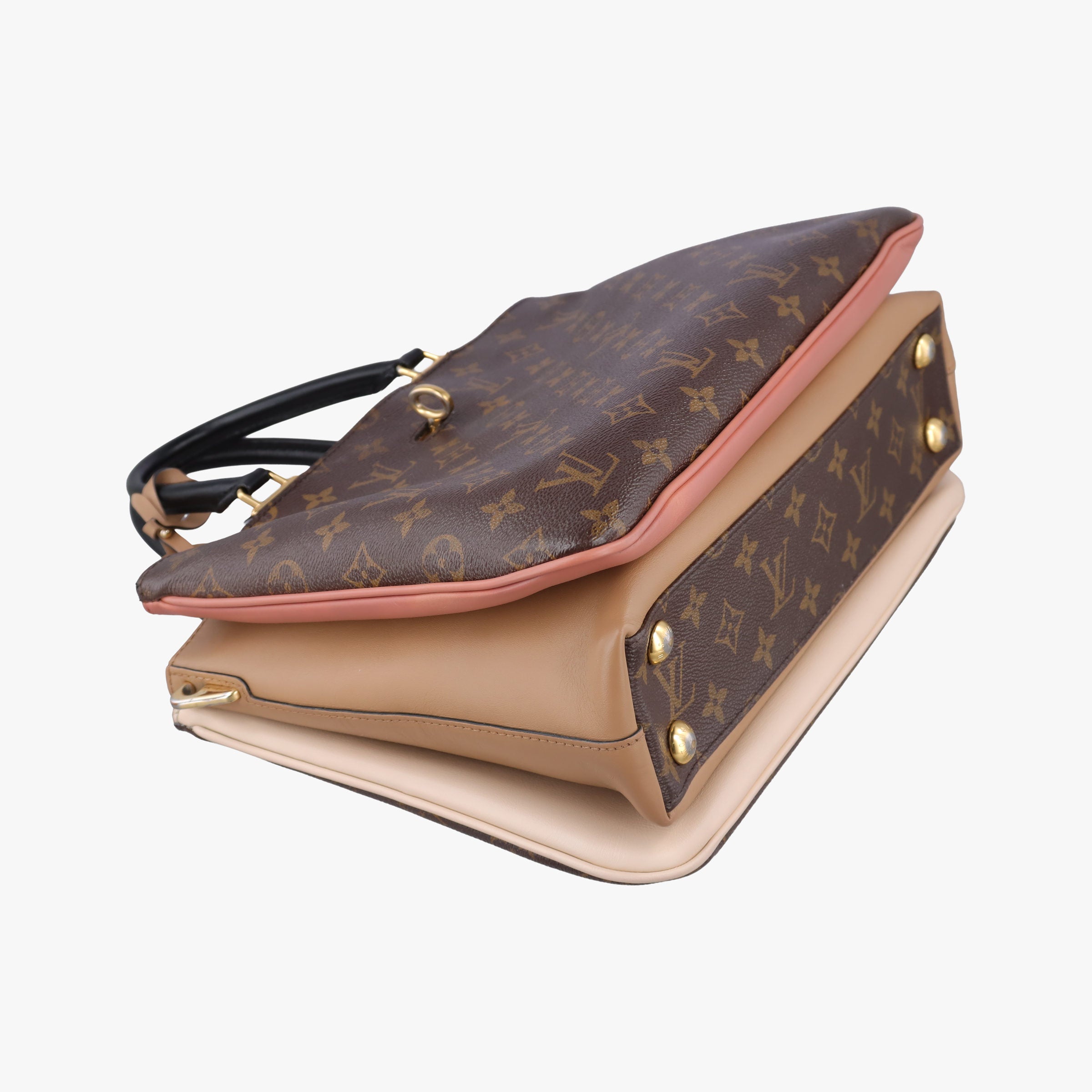 Vintage Louis Vuitton Mille feuille Brown×multi Monogram canvas×calf leather M44255 handbag | stylenewstar
