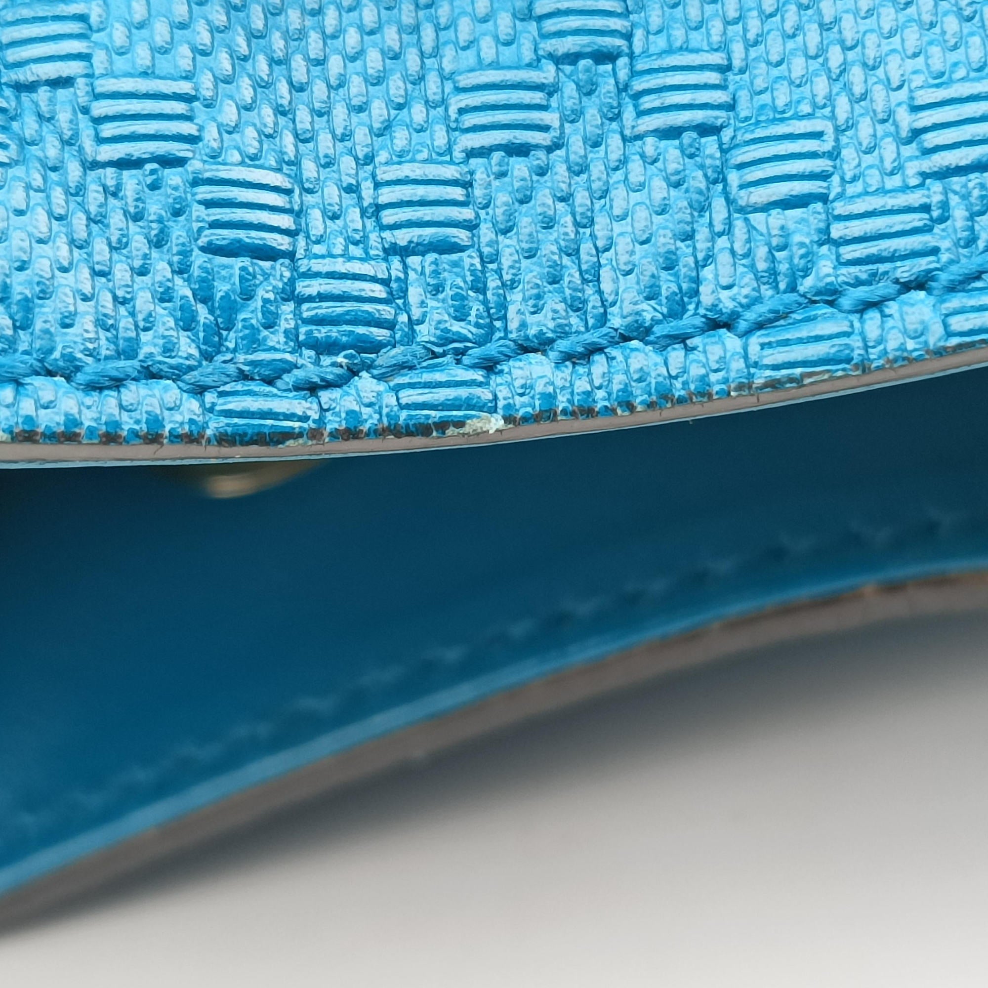 Pre-owned Gucci Bright Diamante Bucket Blue Leather 354229 shoulderbag | stylenewstar