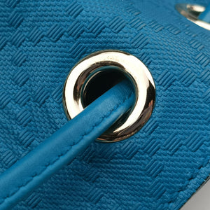 Pre-owned Gucci Bright Diamante Bucket Blue Leather 354229 shoulderbag | stylenewstar