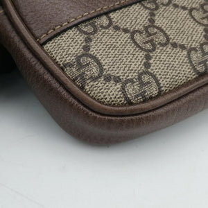 Pre-owned Gucci Ophidia Beige×red×green PVC coated canvas×Leather 598664 shoulderbag | stylenewstar