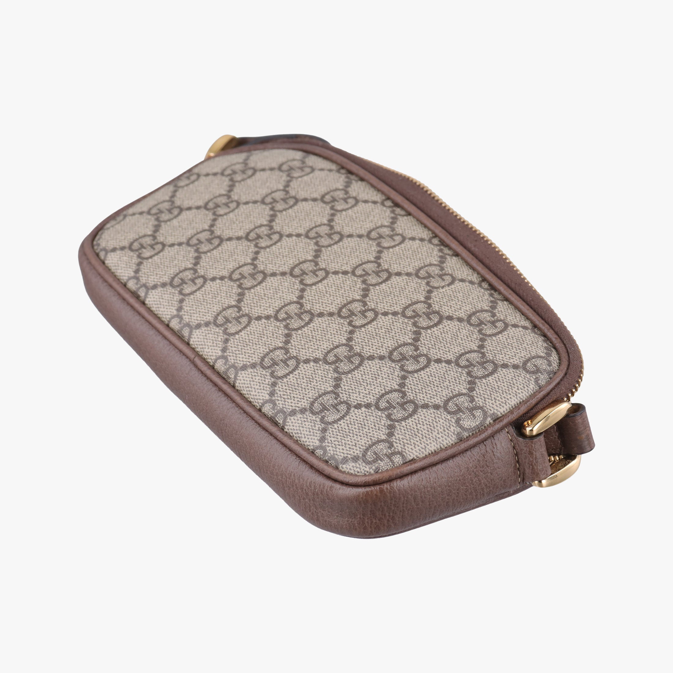 Pre-owned Gucci Ophidia Beige×red×green PVC coated canvas×Leather 598664 shoulderbag | stylenewstar