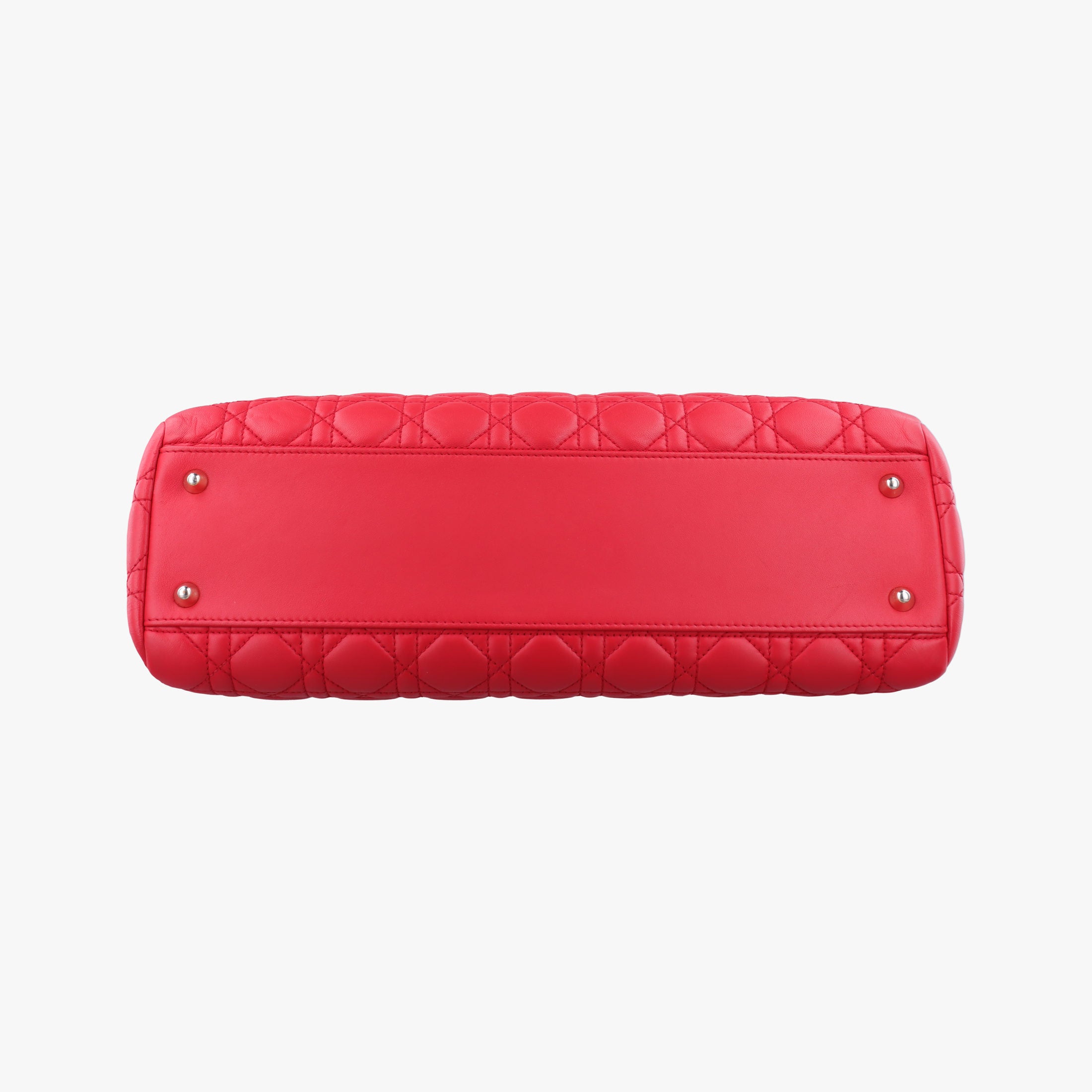 Pre-owned Christian Dior Cannage Dior Soft Shopping Red lambskin  handbag | stylenewstar