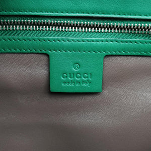 Pre-owned Gucci Interlocking G Green Leather 387604 shoulderbag | stylenewstar