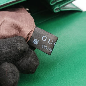 Pre-owned Gucci Interlocking G Green Leather 387604 shoulderbag | stylenewstar
