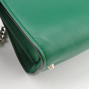 Pre-owned Gucci Interlocking G Green Leather 387604 shoulderbag | stylenewstar