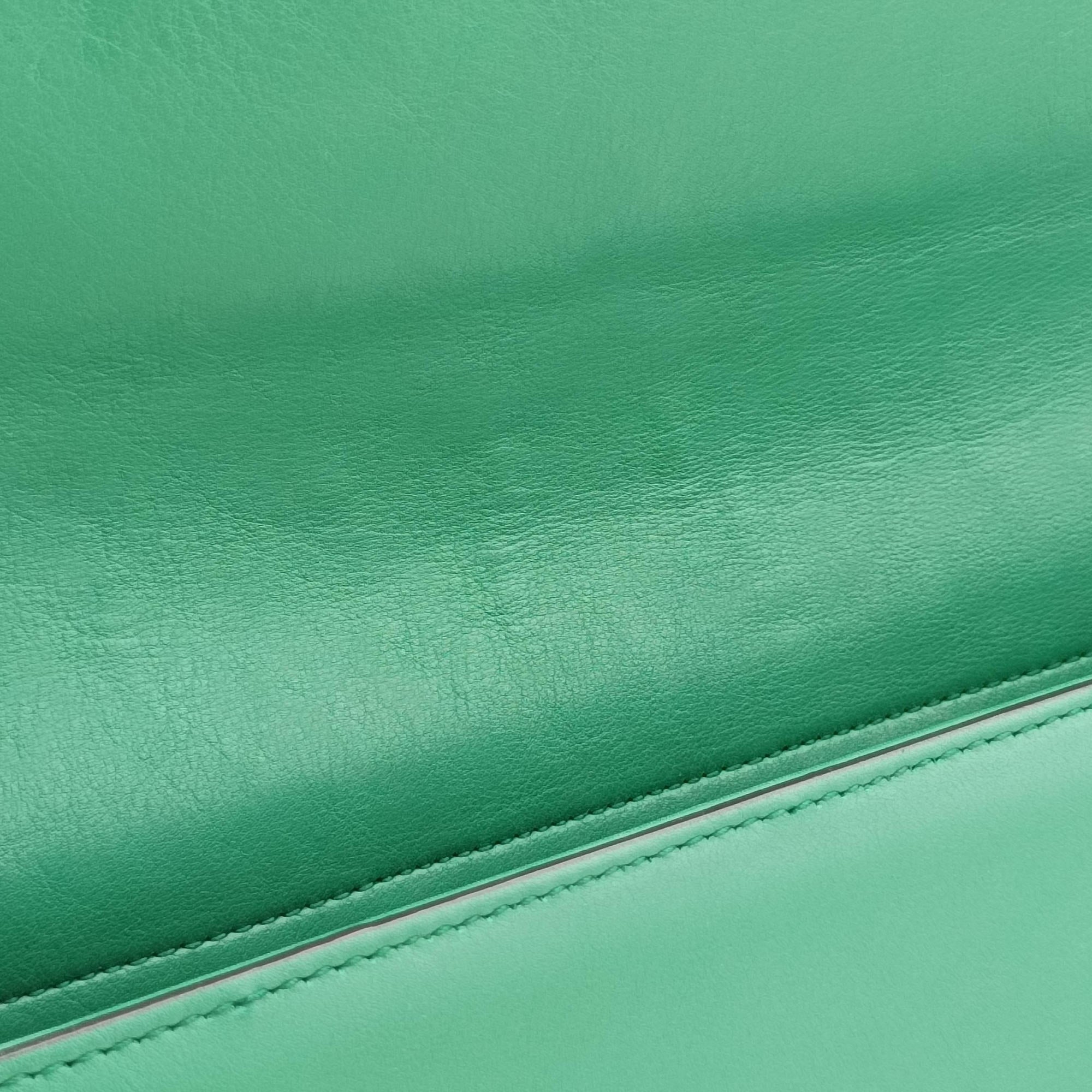 Pre-owned Gucci Interlocking G Green Leather 387604 shoulderbag | stylenewstar