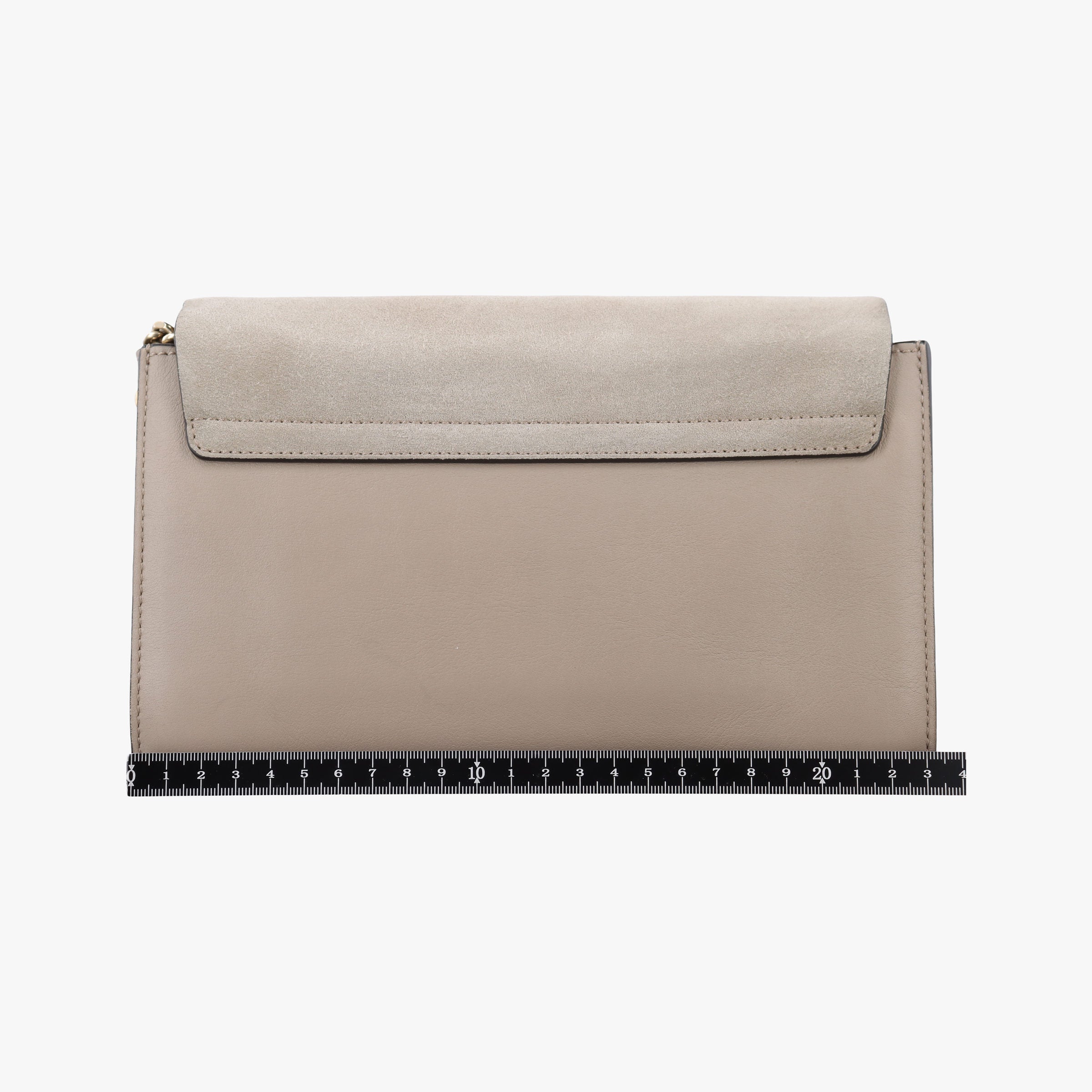Secondhand Chloe FAYE Beige Suede × leather  shoulderbag | stylenewstar