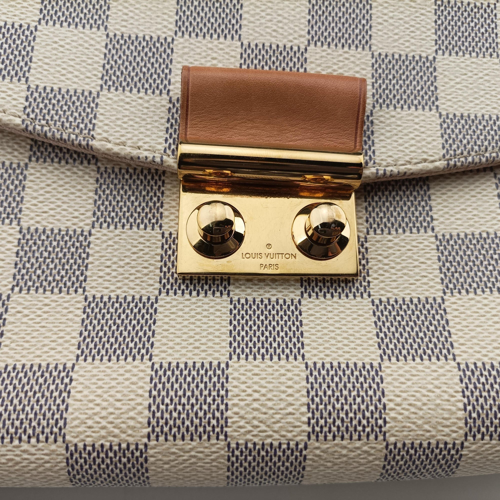 Pre-owned Louis Vuitton CROISETTE Azur Damier Canvas N41581 shoulderbag | stylenewstar