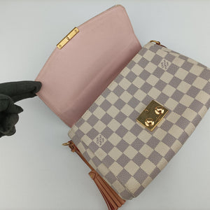 Pre-owned Louis Vuitton CROISETTE Azur Damier Canvas N41581 shoulderbag | stylenewstar