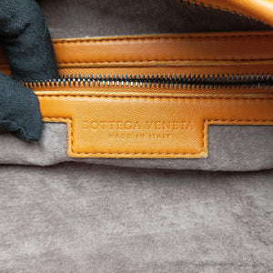 Pre-owned Bottega Veneta Intrecciato Orange lambskin  handbag | stylenewstar