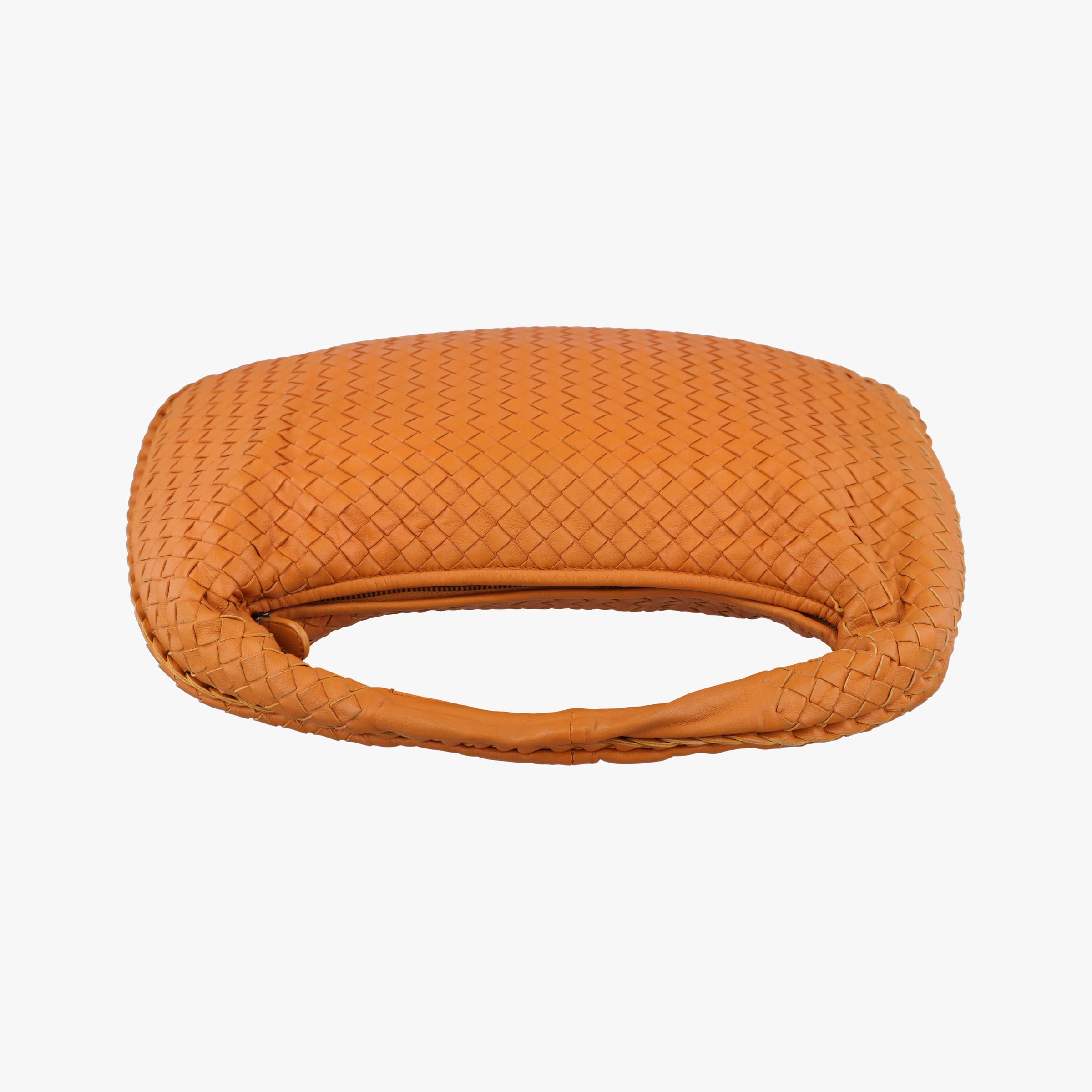 Pre-owned Bottega Veneta Intrecciato Orange lambskin  handbag | stylenewstar