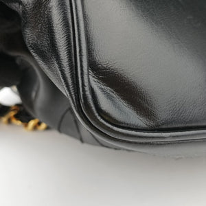 Vintage Chanel CC Logo Black Lambskin  shoulderbag | stylenewstar