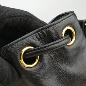 Vintage Chanel CC Logo Black Lambskin  shoulderbag | stylenewstar