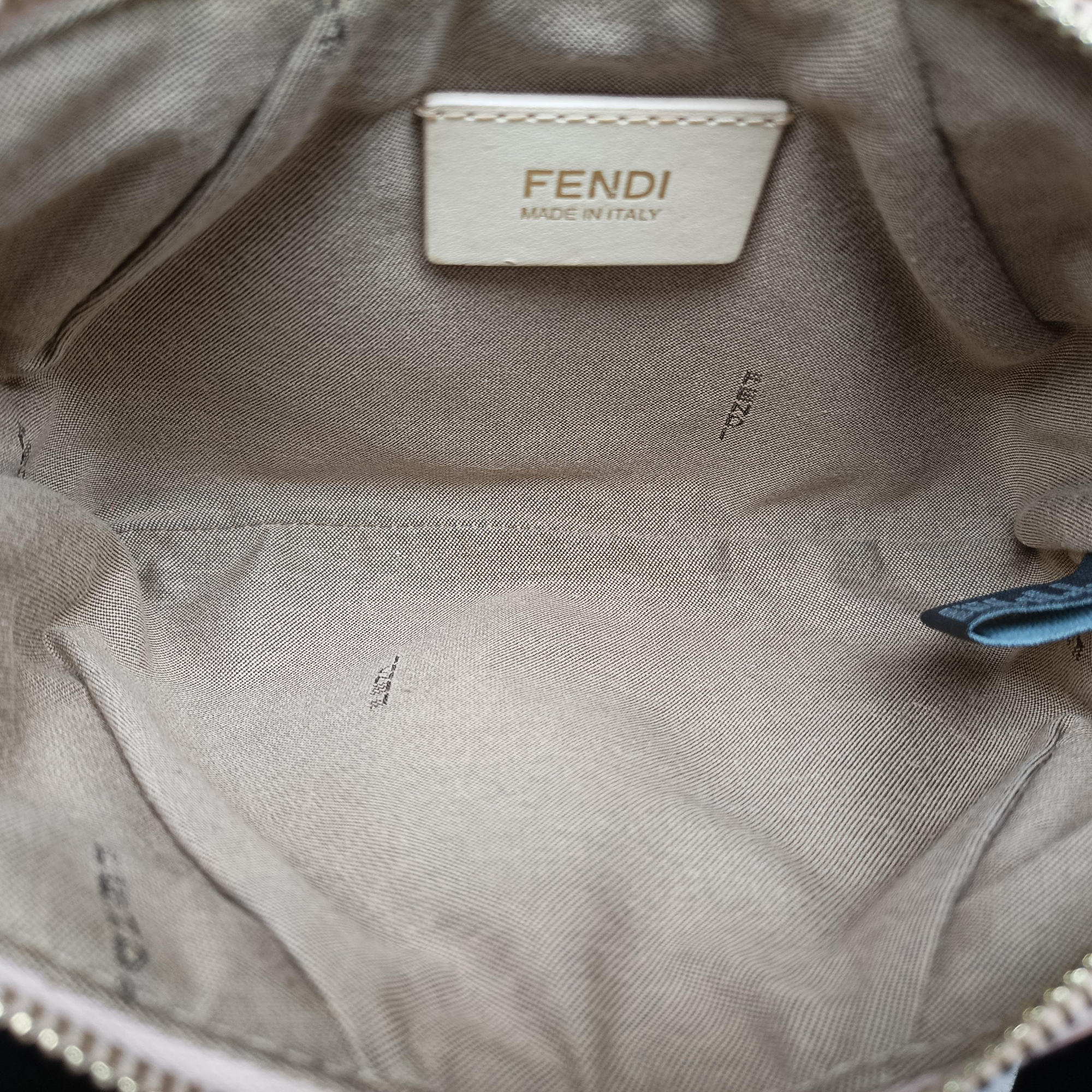 Pre-owned Fendi Zucchino Studded Pink canvas 8BR594 handbag | stylenewstar