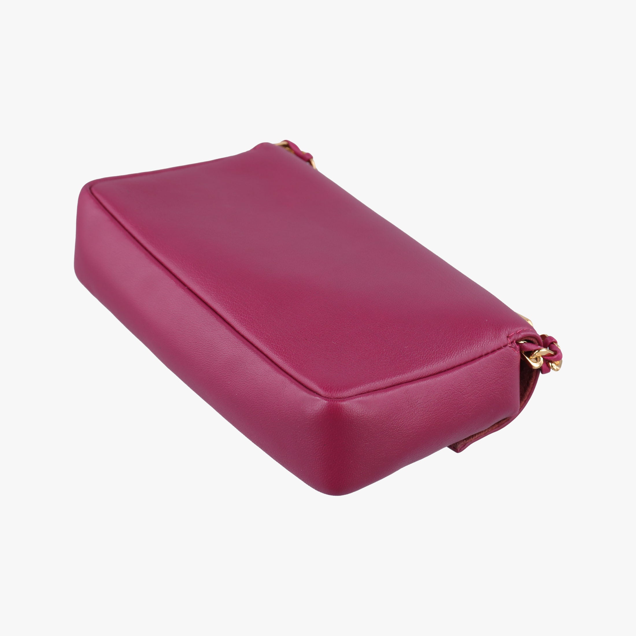 Pre-owned Fendi Mini Be Baguette Rose Leather 8M0315 shoulderbag | stylenewstar