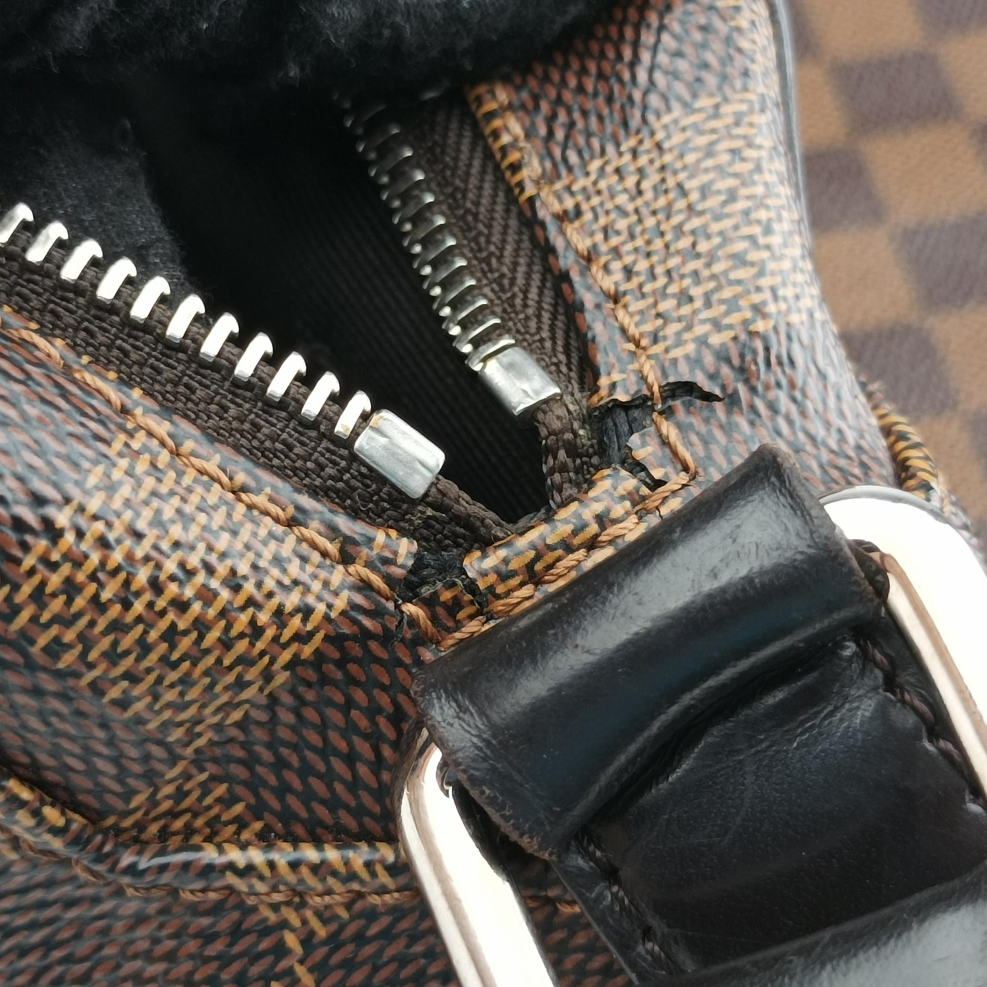 Pre-owned Louis Vuitton Jake messenger NM EBENE Damier Canvas N41569 shoulderbag | stylenewstar