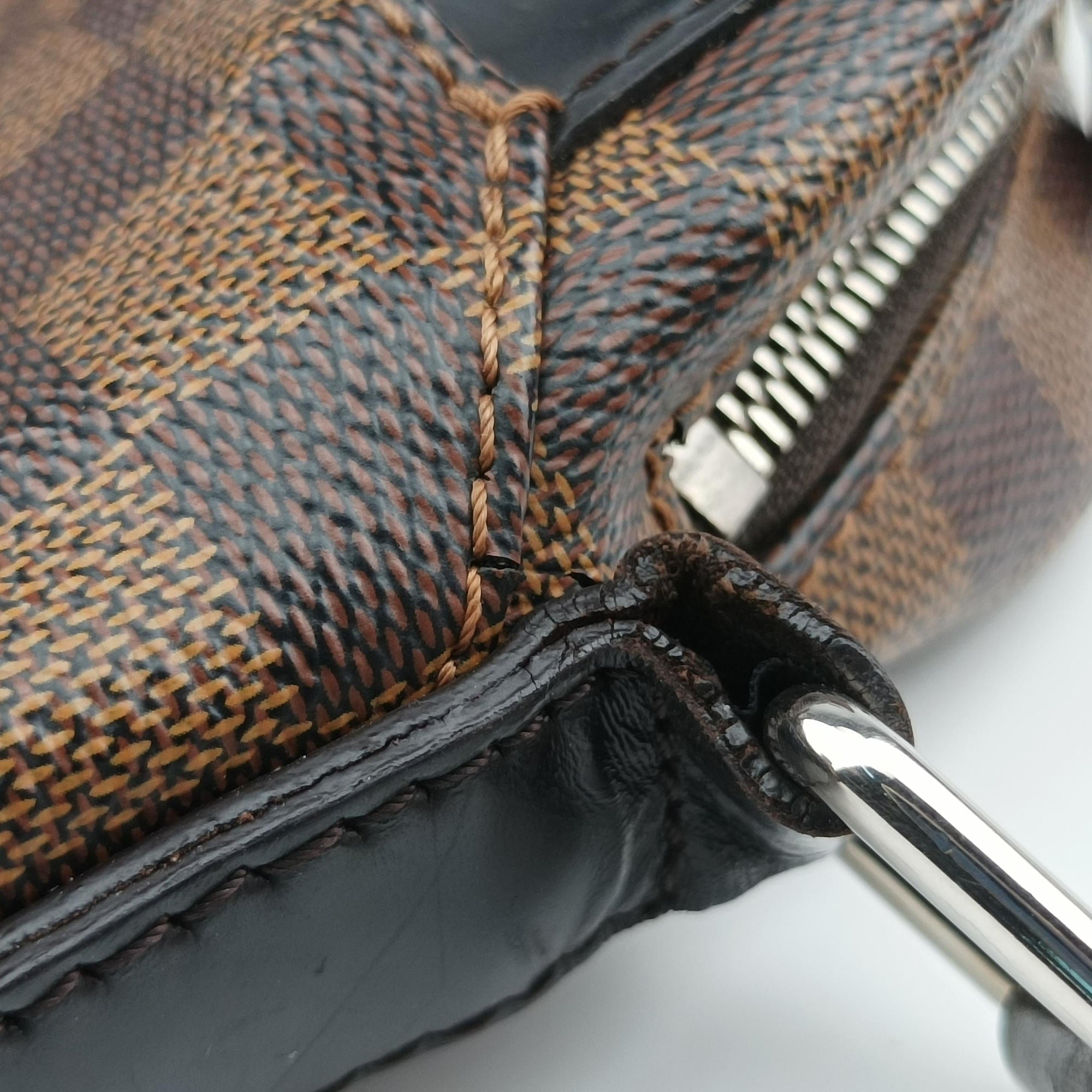 Pre-owned Louis Vuitton Jake messenger NM EBENE Damier Canvas N41569 shoulderbag | stylenewstar
