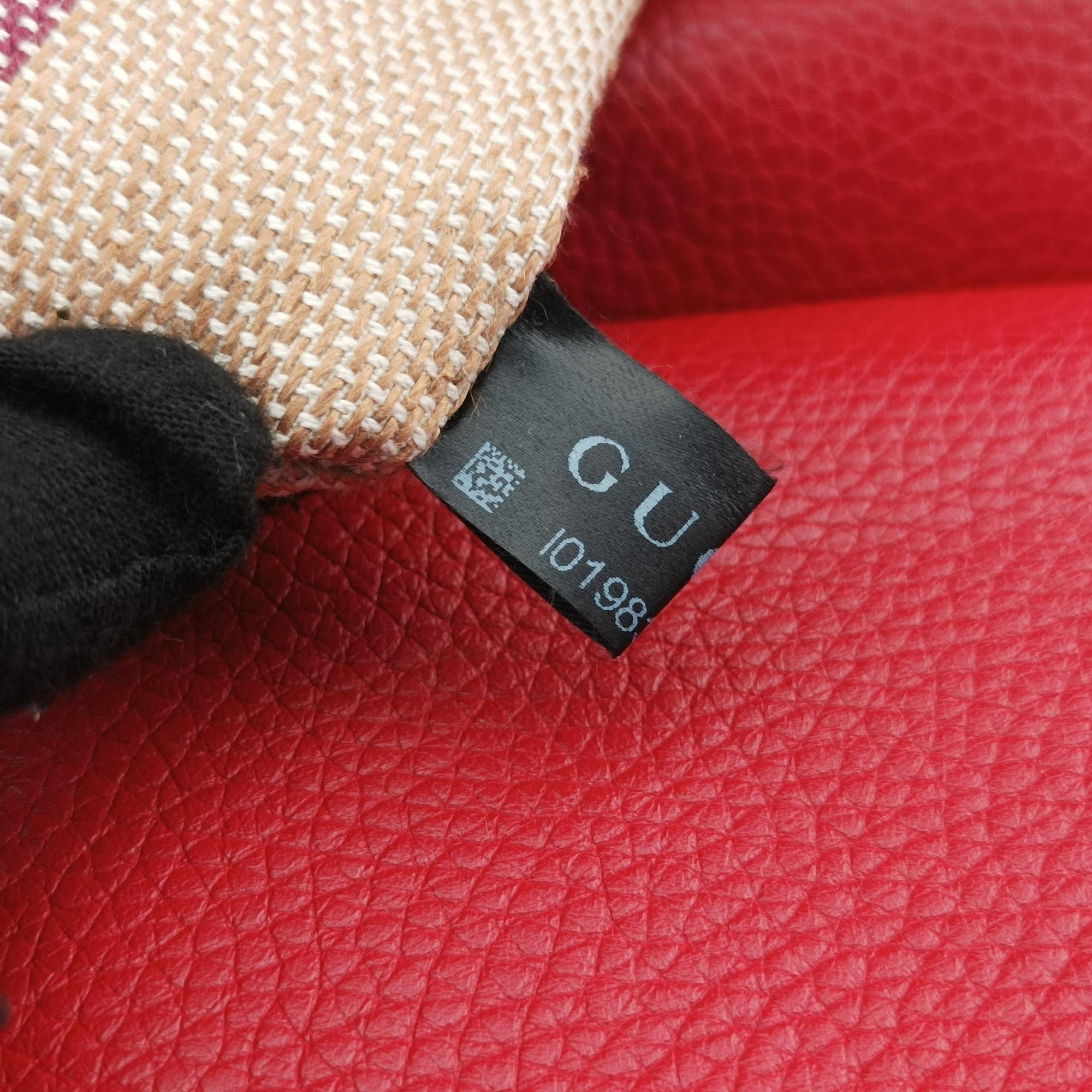 Pre-owned Gucci Bamboo Daily Red Leather 392013 shoulderbag | stylenewstar