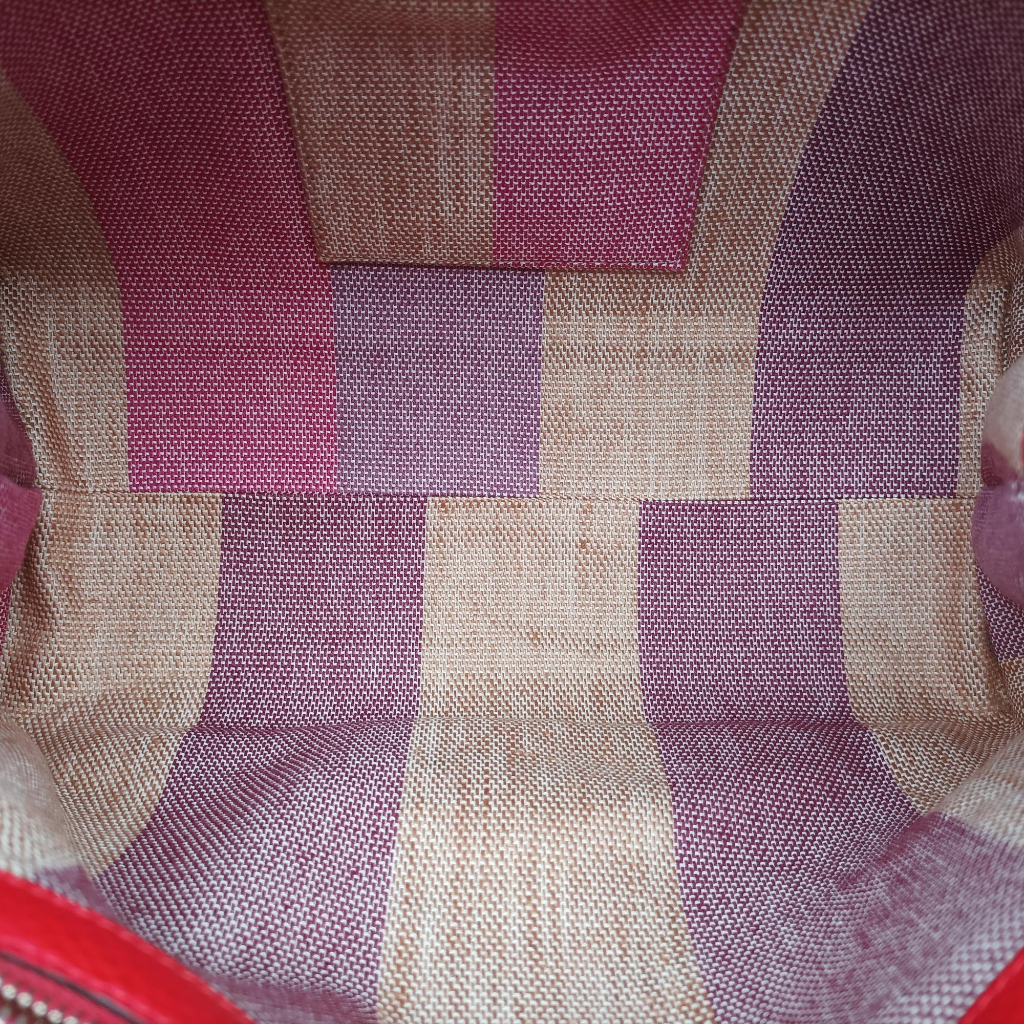 Pre-owned Gucci Bamboo Daily Red Leather 392013 shoulderbag | stylenewstar