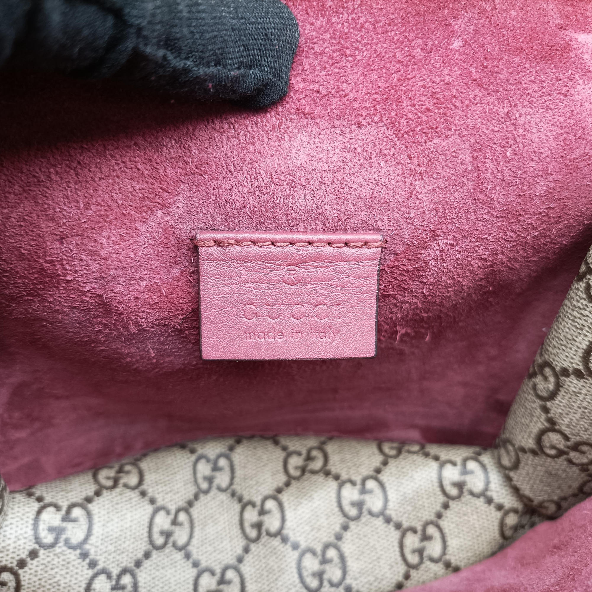 Pre-owned Gucci Dionysus beige×red×Multicolour PVC coated canvas × suede 421970 shoulderbag | stylenewstar