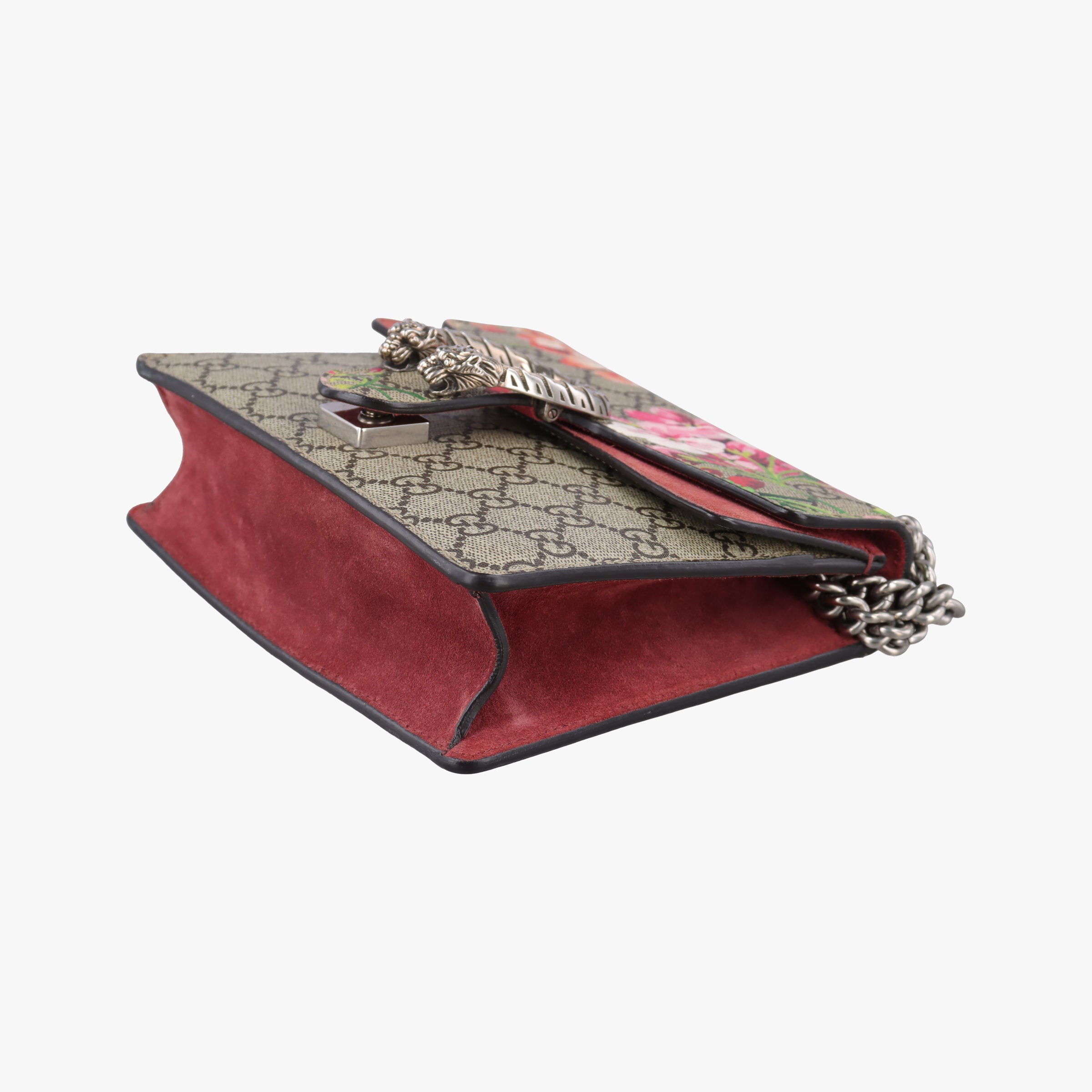 Pre-owned Gucci Dionysus beige×red×Multicolour PVC coated canvas × suede 421970 shoulderbag | stylenewstar
