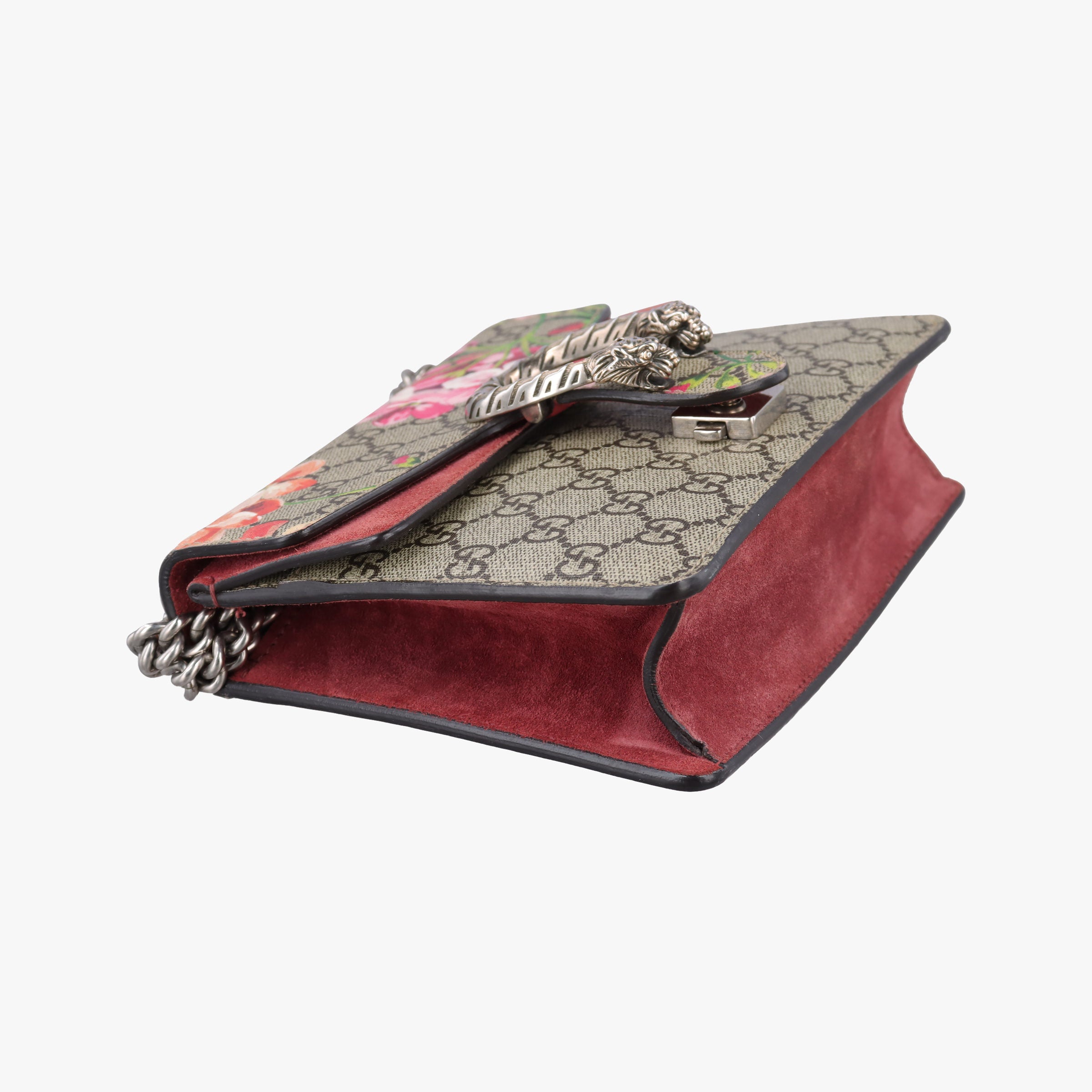 Pre-owned Gucci Dionysus beige×red×Multicolour PVC coated canvas × suede 421970 shoulderbag | stylenewstar