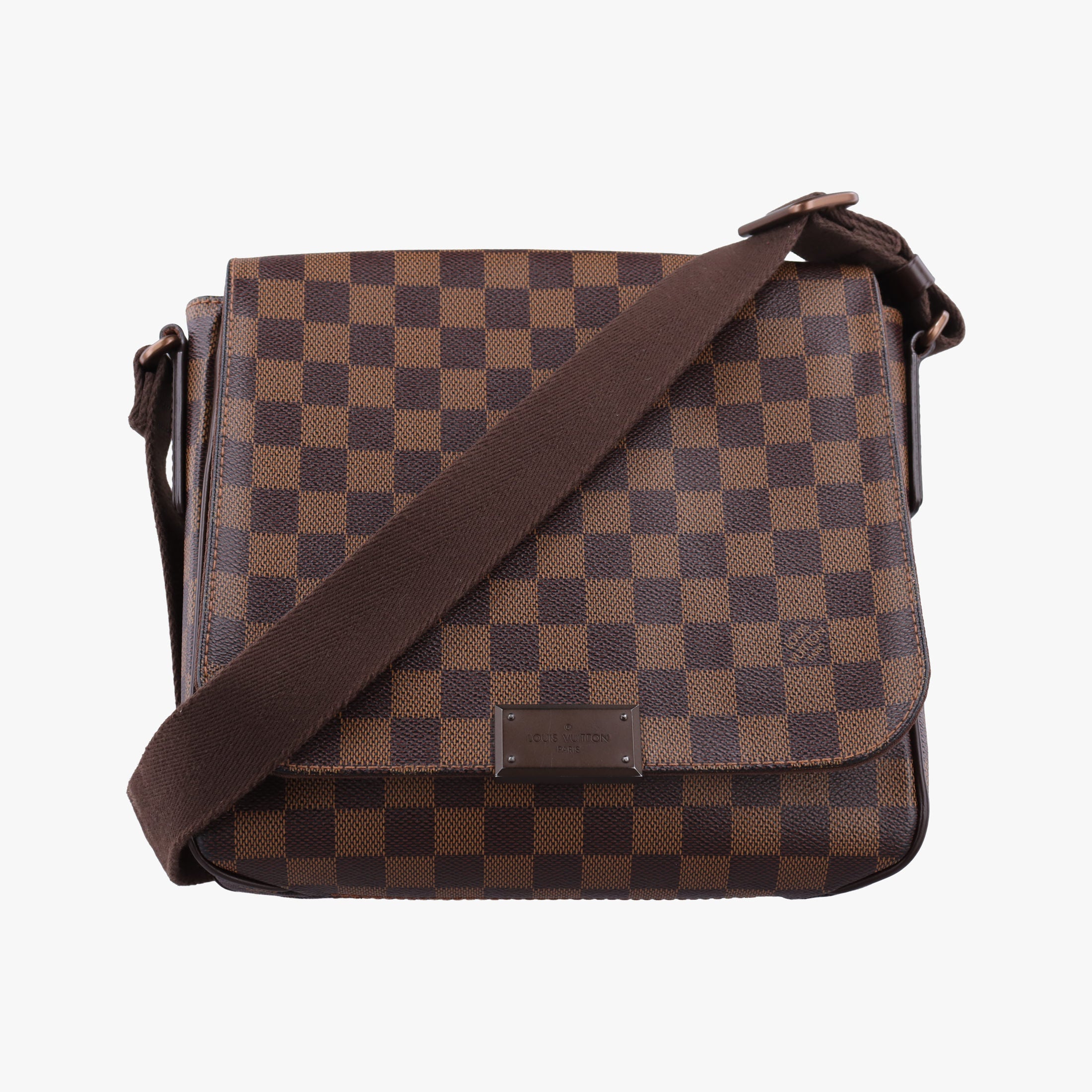 Pre-owned Louis Vuitton DISTRICT PM EBENE Damier Canvas N41213 shoulderbag | stylenewstar