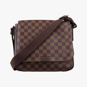 Pre-owned Louis Vuitton DISTRICT PM EBENE Damier Canvas N41213 shoulderbag | stylenewstar