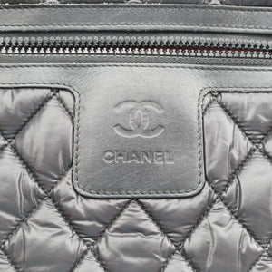 Pre-owned Chanel Cococoon Quilting Black Nylon×Leather A47107 handbag | stylenewstar
