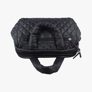 Pre-owned Chanel Cococoon Quilting Black Nylon×Leather A47107 handbag | stylenewstar