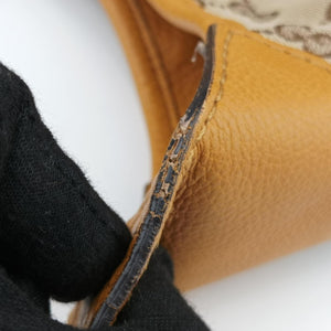 Pre-owned Gucci Jackie Flora Hobo beige×orange Canvas×Leather 277520 shoulderbag | stylenewstar