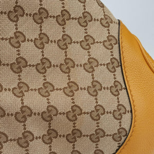 Pre-owned Gucci Jackie Flora Hobo beige×orange Canvas×Leather 277520 shoulderbag | stylenewstar