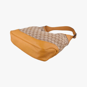 Pre-owned Gucci Jackie Flora Hobo beige×orange Canvas×Leather 277520 shoulderbag | stylenewstar