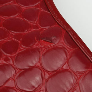 Pre-owned Christian Dior Croc Red Leather  handbag | stylenewstar