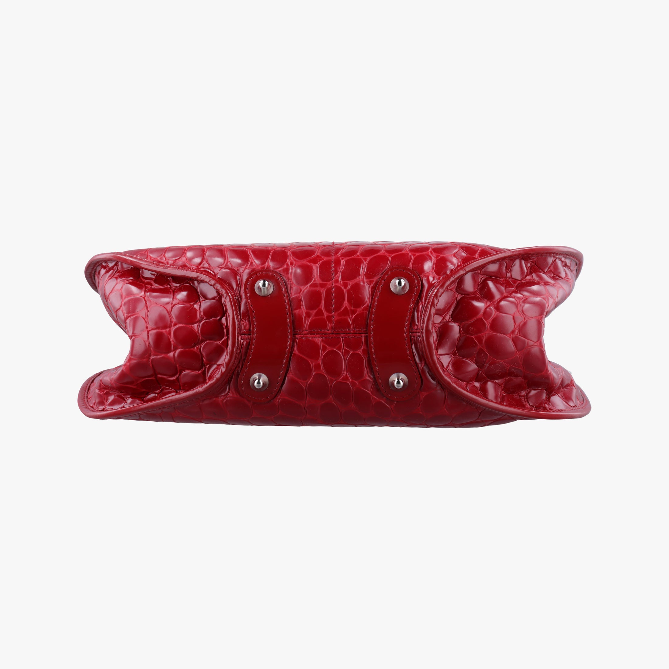 Pre-owned Christian Dior Croc Red Leather  handbag | stylenewstar