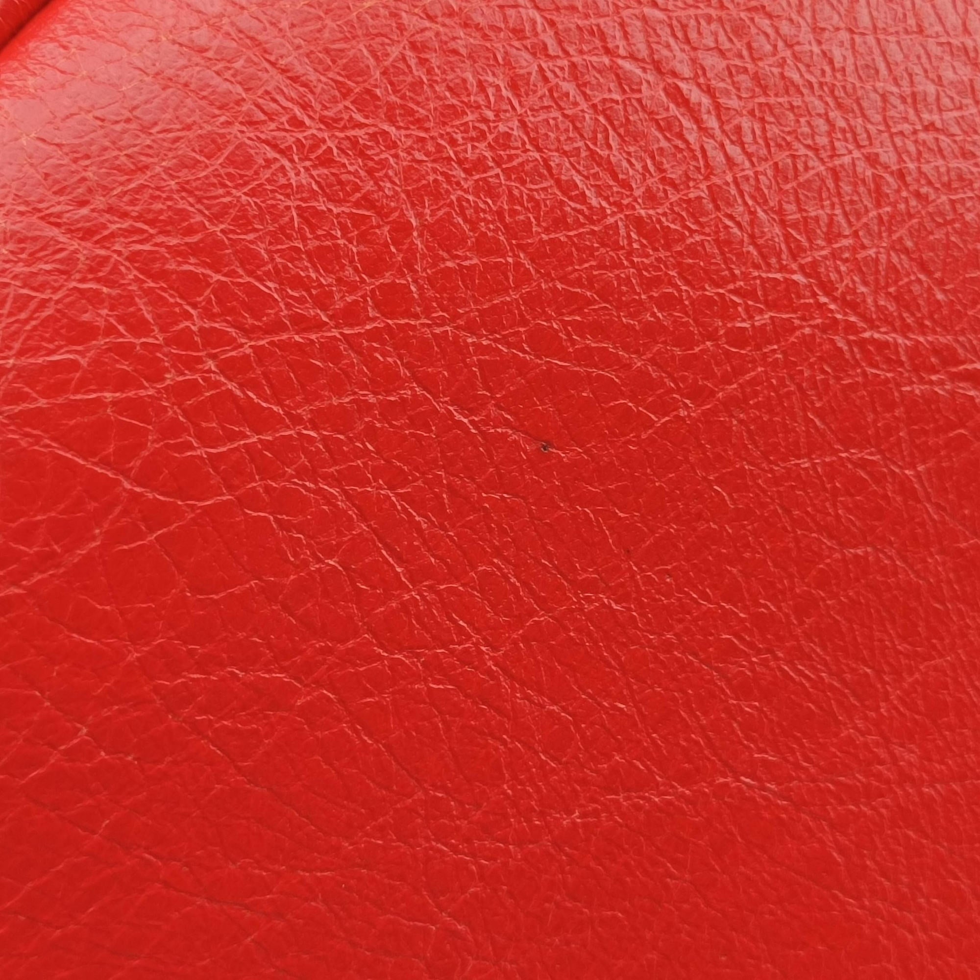 Pre-owned Balenciaga Pompon Red Leather  shoulderbag | stylenewstar