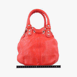 Pre-owned Balenciaga Pompon Red Leather  shoulderbag | stylenewstar