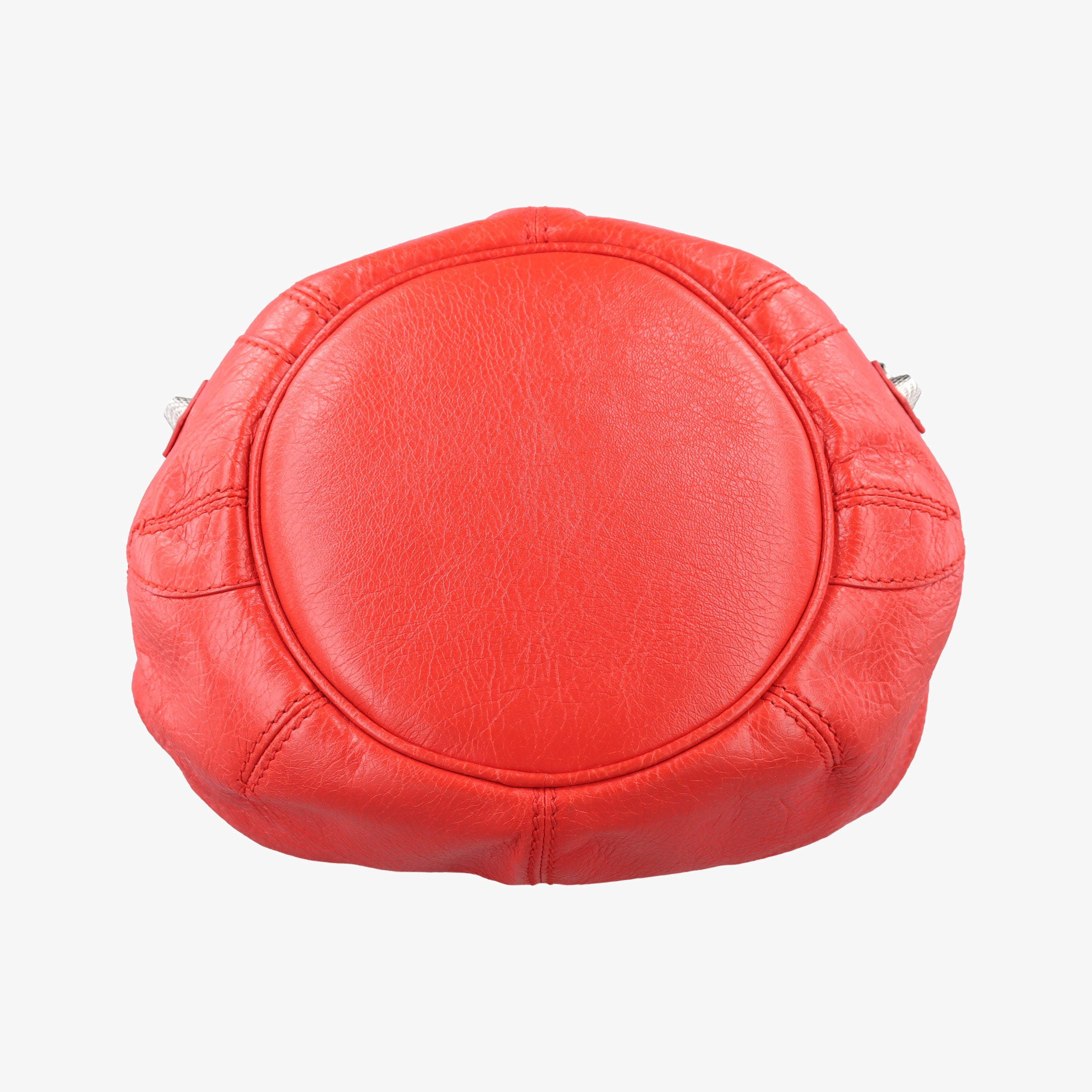 Pre-owned Balenciaga Pompon Red Leather  shoulderbag | stylenewstar