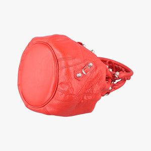Pre-owned Balenciaga Pompon Red Leather  shoulderbag | stylenewstar