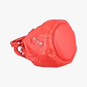 Pre-owned Balenciaga Pompon Red Leather  shoulderbag | stylenewstar