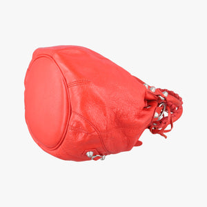 Pre-owned Balenciaga Pompon Red Leather  shoulderbag | stylenewstar