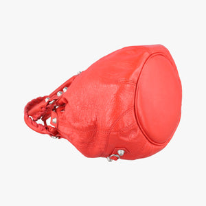 Pre-owned Balenciaga Pompon Red Leather  shoulderbag | stylenewstar