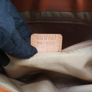Pre-owned Christian Dior Street Chic Columbus Beige×brown canvasxleather  shoulderbag | stylenewstar
