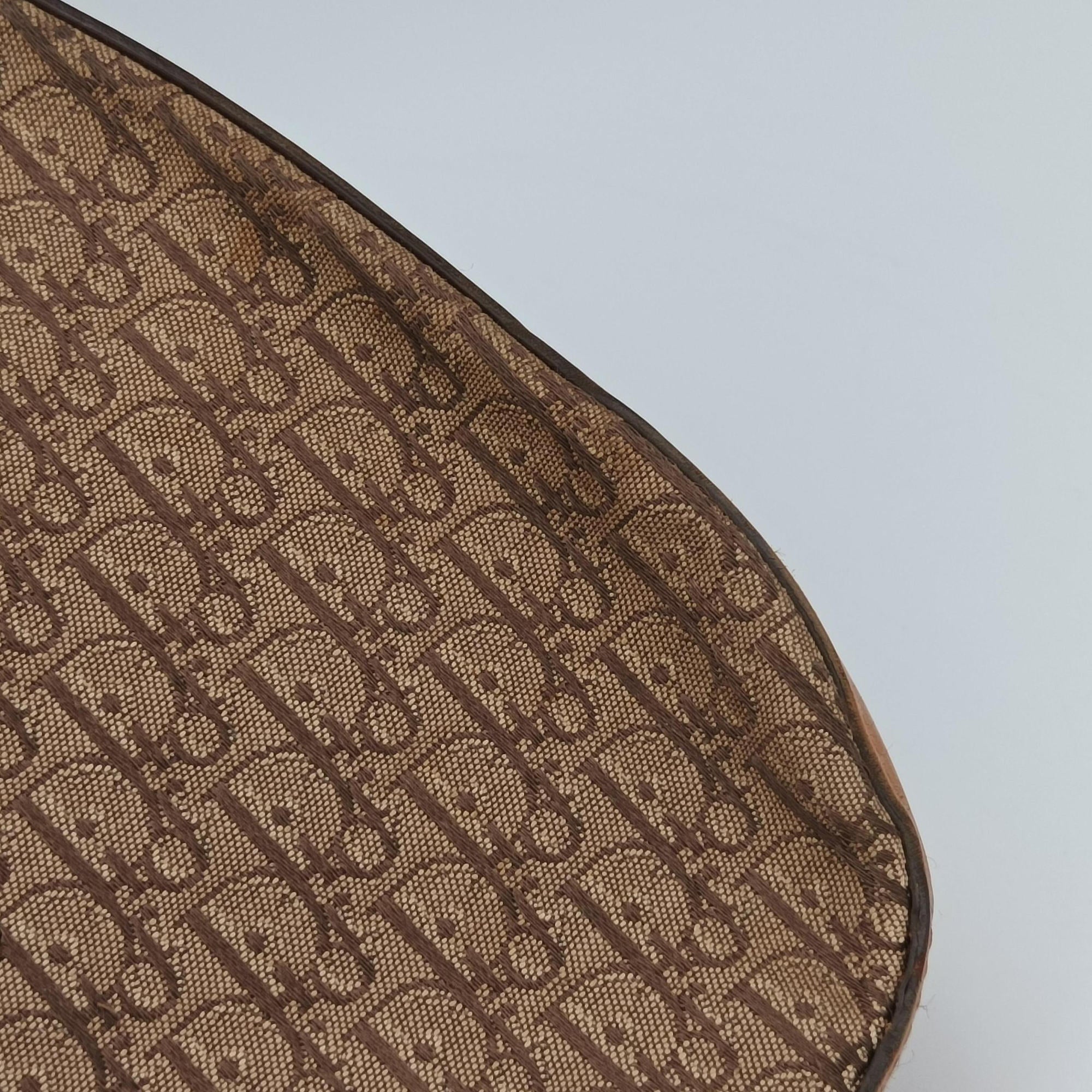 Pre-owned Christian Dior Street Chic Columbus Beige×brown canvasxleather  shoulderbag | stylenewstar