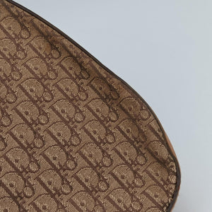 Pre-owned Christian Dior Street Chic Columbus Beige×brown canvasxleather  shoulderbag | stylenewstar