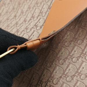 Pre-owned Christian Dior Street Chic Columbus Beige×brown canvasxleather  shoulderbag | stylenewstar