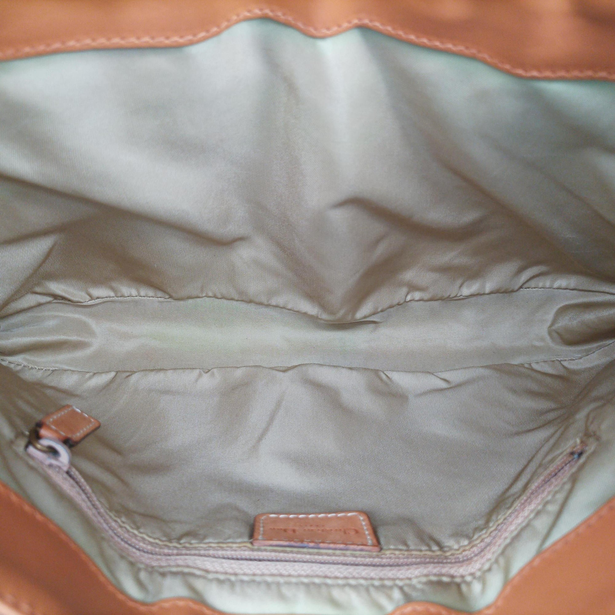 Pre-owned Christian Dior Street Chic Columbus Beige×brown canvasxleather  shoulderbag | stylenewstar