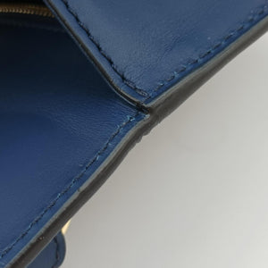 Pre-owned Gucci Sylvie Navy Leather 421882 shoulderbag | stylenewstar